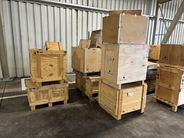 Partij houten kisten - afbeelding 5 van  9