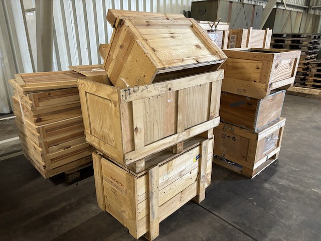 Partij houten kisten - afbeelding 7 van  9