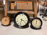 Partij houten klokken (3x) - afbeelding 1 van  12