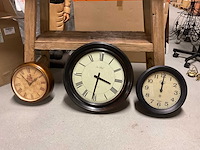 Partij houten klokken (3x) - afbeelding 5 van  12