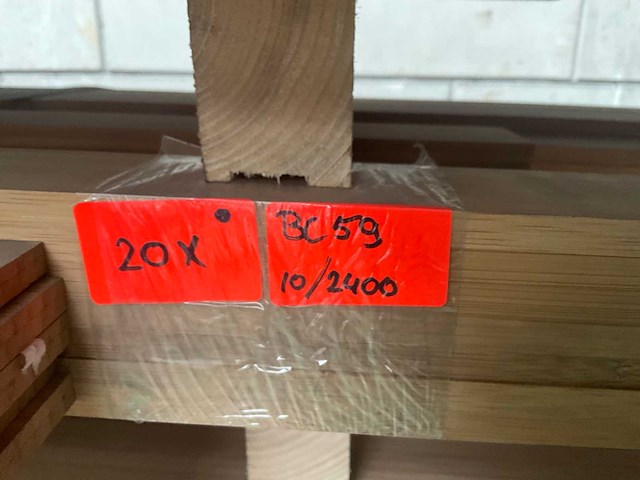 Partij houten latten - afbeelding 3 van  16
