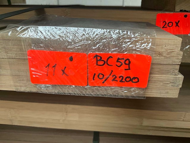 Partij houten latten - afbeelding 4 van  16