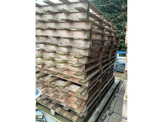 Partij houten pallets - afbeelding 2 van  5