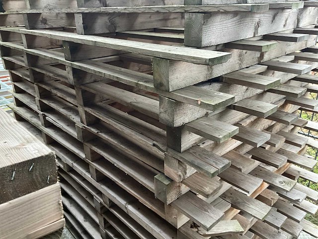 Partij houten pallets - afbeelding 4 van  5