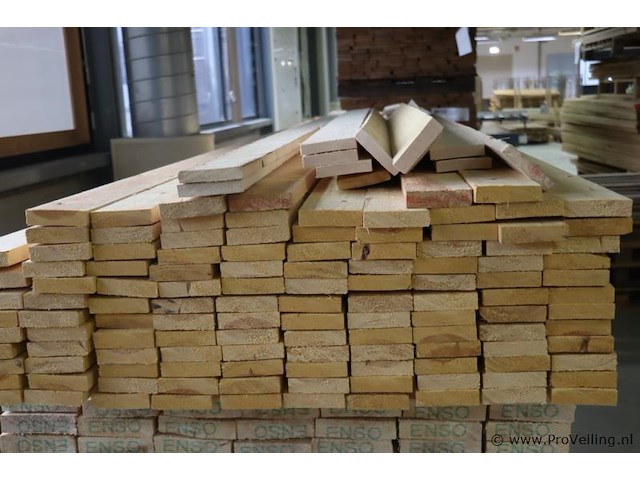 Partij houten planken - 120 stuks - afbeelding 2 van  4