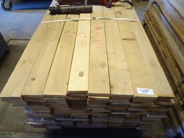 Partij houten planken 125cm (1140x) - afbeelding 1 van  1
