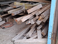 Partij houten planken, balken en metselprofielen - afbeelding 3 van  13