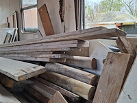 Partij houten planken, balken en steigerplanken - afbeelding 6 van  19