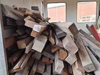 Partij houten planken, balken en steigerplanken - afbeelding 16 van  19