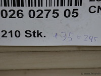 Partij houten planken, diverse soorten en afmetingen o.a. pappel 28,0x160,0 - 245 stuks; zie af - afbeelding 5 van  6