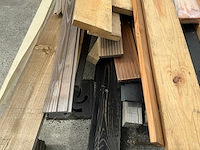 Partij houten planken en balken - afbeelding 5 van  6