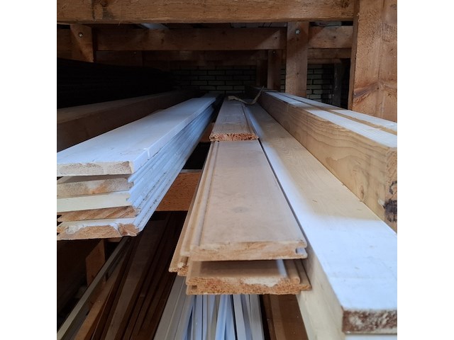 Partij houten planken in 3x vak - afbeelding 2 van  18