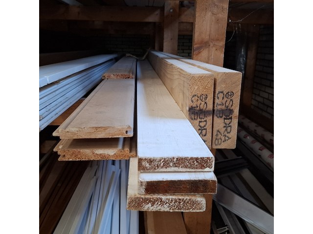 Partij houten planken in 3x vak - afbeelding 3 van  18