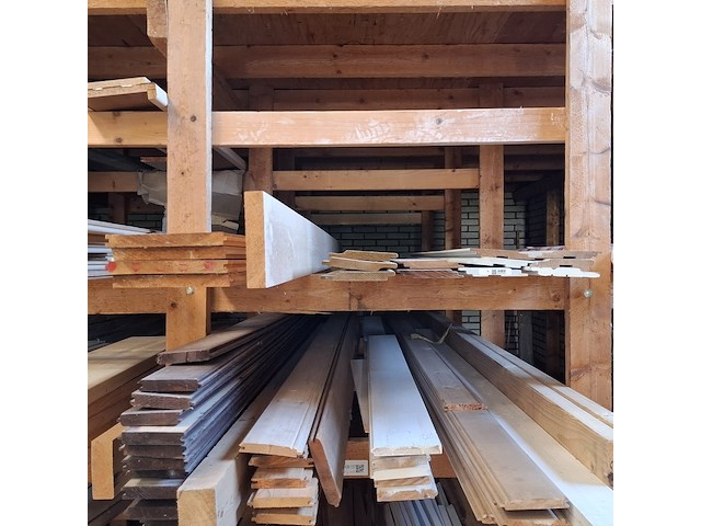 Partij houten planken in 3x vak - afbeelding 6 van  18