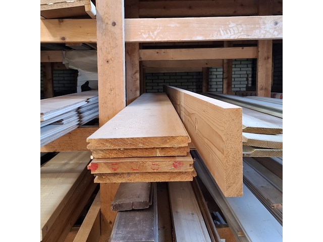 Partij houten planken in 3x vak - afbeelding 8 van  18