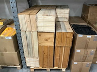 Partij houten postamenten 30x30x60cm (23x) - afbeelding 2 van  2