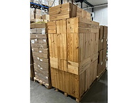 Partij houten postamenten 30x30x60cm (40x) - afbeelding 1 van  1