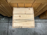 Partij houten postamenten 30x30xh60cm naturel (40x) - afbeelding 3 van  3
