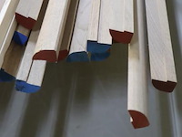 Partij houten profielen/latten - afbeelding 7 van  12