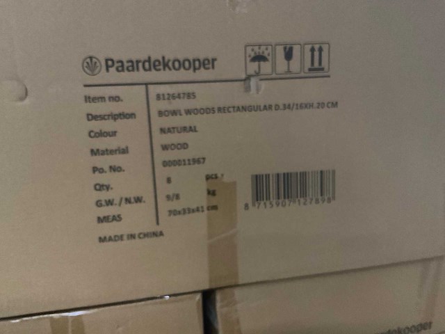 Partij houten schalen - afbeelding 10 van  11