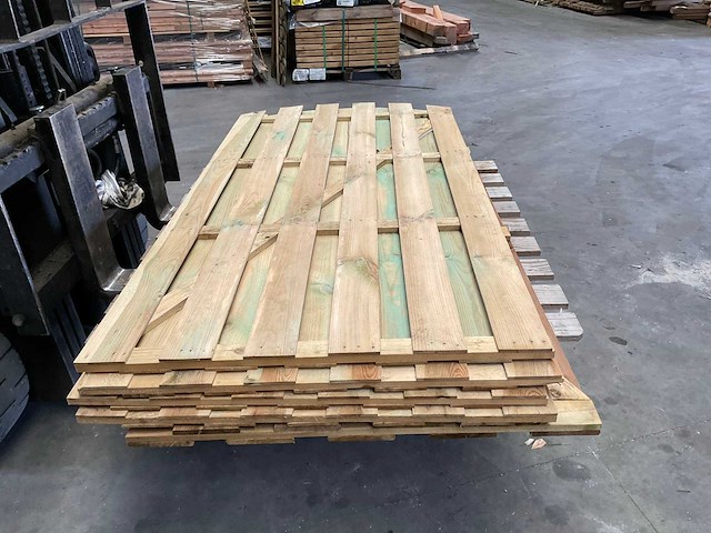 Partij houten tuinpoorten - 180x90 cm - afbeelding 1 van  8