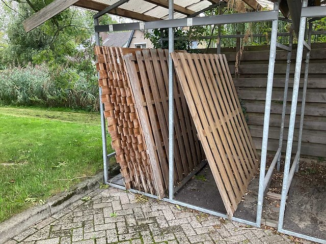 Partij houten tuinschermen (23x) - afbeelding 2 van  5