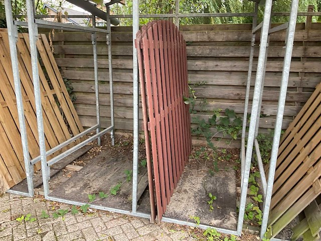 Partij houten tuinschermen (23x) - afbeelding 3 van  5