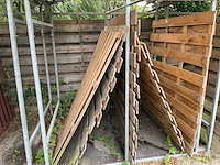 Partij houten tuinschermen (23x) - afbeelding 4 van  5