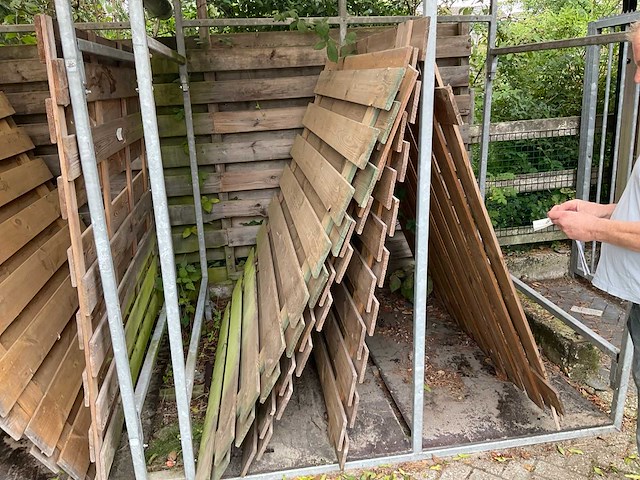 Partij houten tuinschermen (23x) - afbeelding 5 van  5