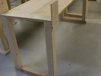 Partij houten werktafels - 5 stuks - afbeelding 2 van  8