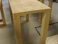 Partij houten werktafels - 5 stuks - afbeelding 4 van  8