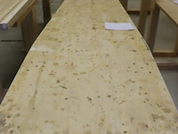 Partij houten werktafels - 5 stuks - afbeelding 8 van  8
