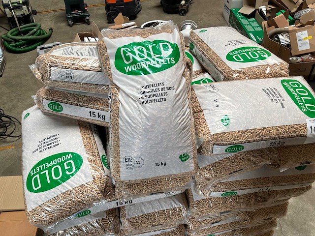 Partij houtpellets (ca. 750 kg) - afbeelding 1 van  4