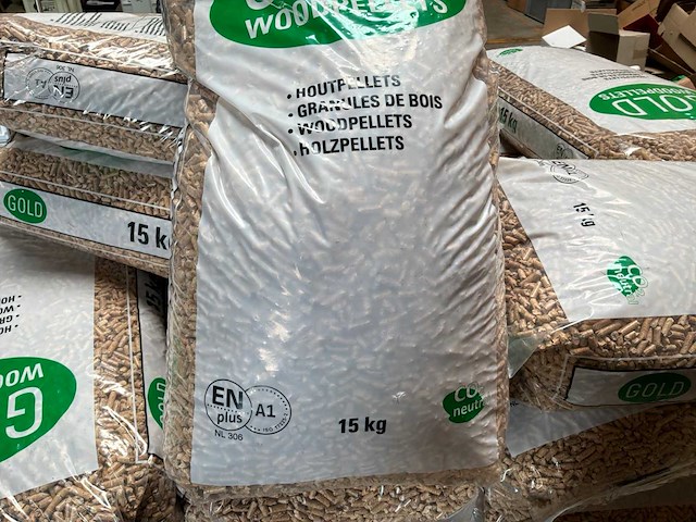 Partij houtpellets (ca. 750 kg) - afbeelding 3 van  4