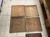 Partij houtsnijwerken panelen - afbeelding 4 van  8