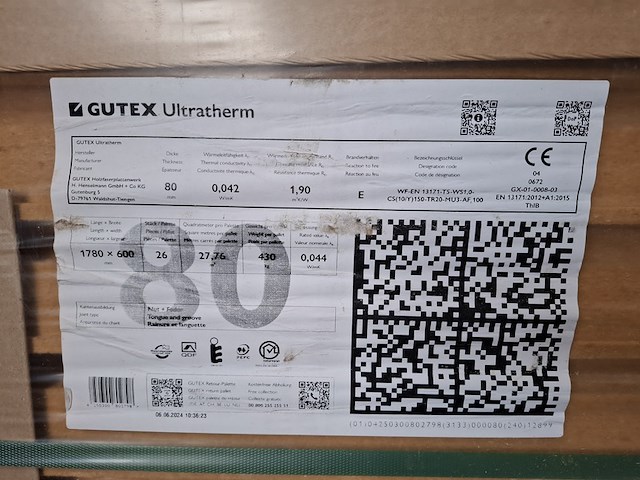 Partij houtvezel isolatie op 3x pallet o.a. gutex - afbeelding 7 van  10