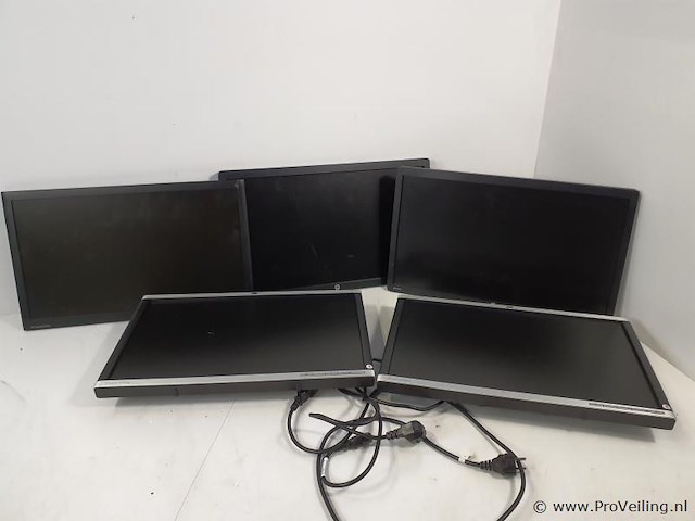 Partij hp monitoren - 5 stuks - afbeelding 1 van  1