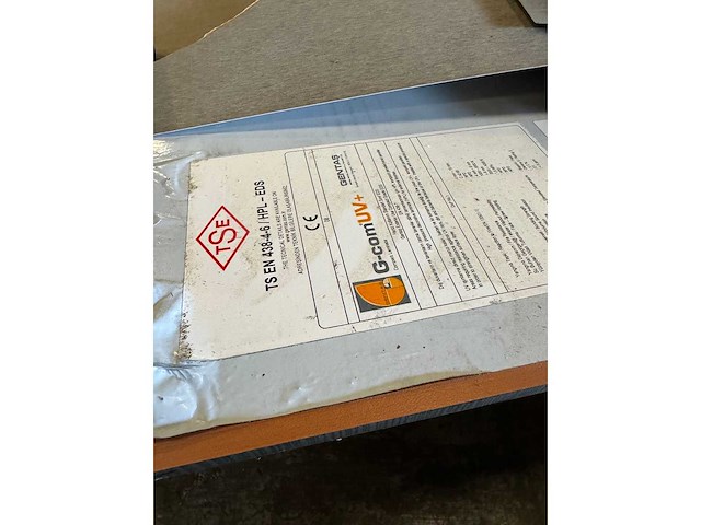 Partij hpl platen circa 300x130cm o.a. formica - afbeelding 4 van  27