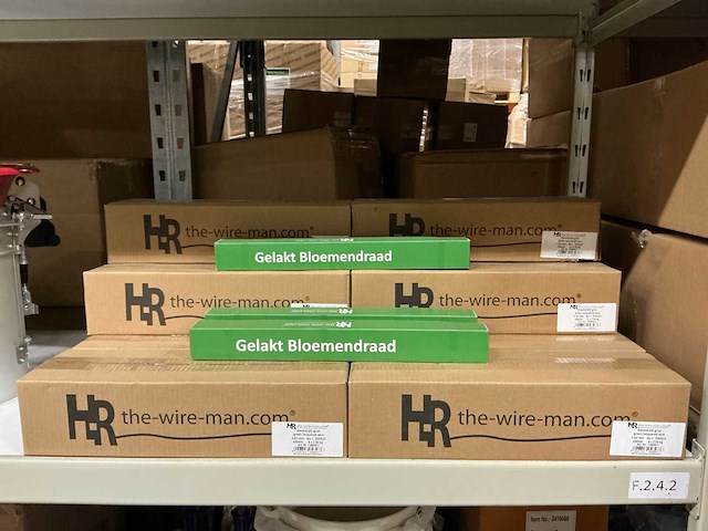 Partij hr bloemendraad groen 0,60mm no.1 swg23 400mm 2kg per verpakking (87x) - afbeelding 1 van  4