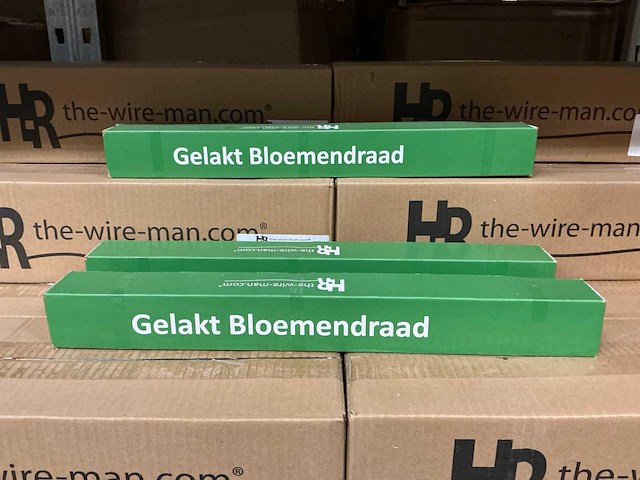 Partij hr bloemendraad groen 0,60mm no.1 swg23 400mm 2kg per verpakking (87x) - afbeelding 2 van  4