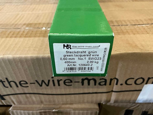 Partij hr gelakt bloemendraad 0.60mm no.1 swg23 400mm 2kg (156x) - afbeelding 3 van  5