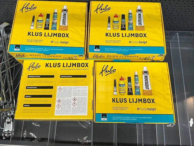 Partij hubo klus lijmboxen (10x) - afbeelding 1 van  2