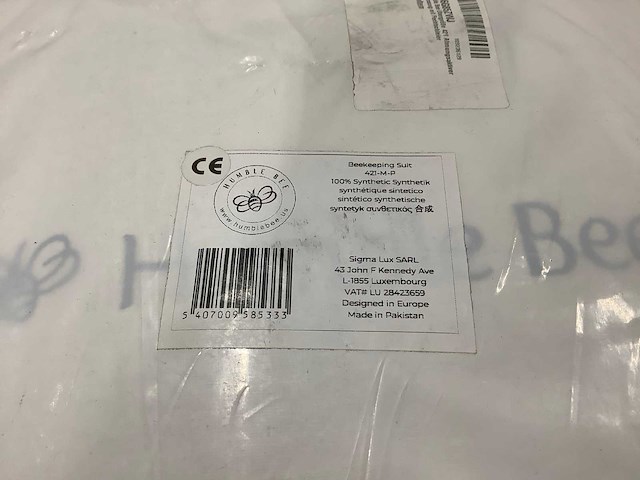 Partij humble bee imkerpak/jas - diverse maten (117x) - afbeelding 3 van  9