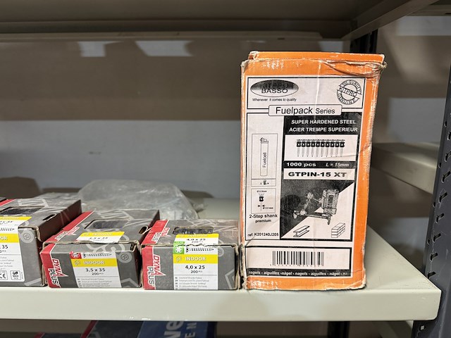 Partij ijzerwaren w.o. schroeven, spijkers, pluggen w.o. dyna plus, hjz, fischer - afbeelding 8 van  14