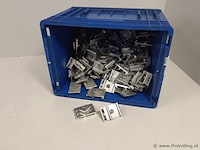 Partij inbouwbeugels, aluminium - ca. 118 stuks - afbeelding 1 van  2