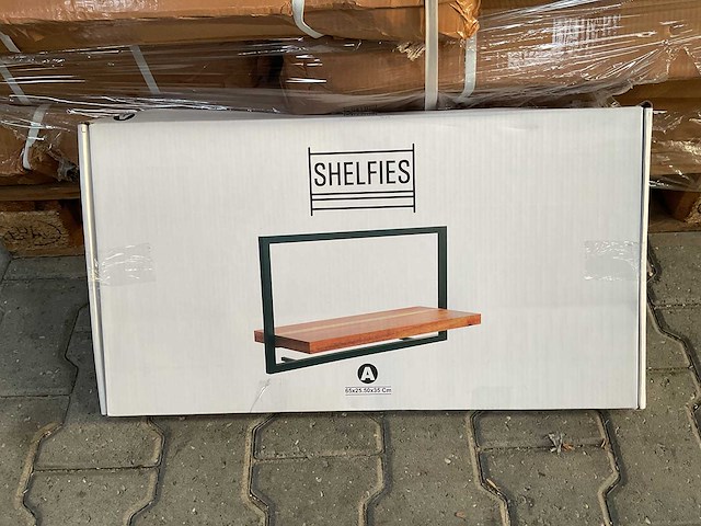 Partij industriële wandplank shelfie a - 65cm x 35cm (69x) - afbeelding 3 van  4