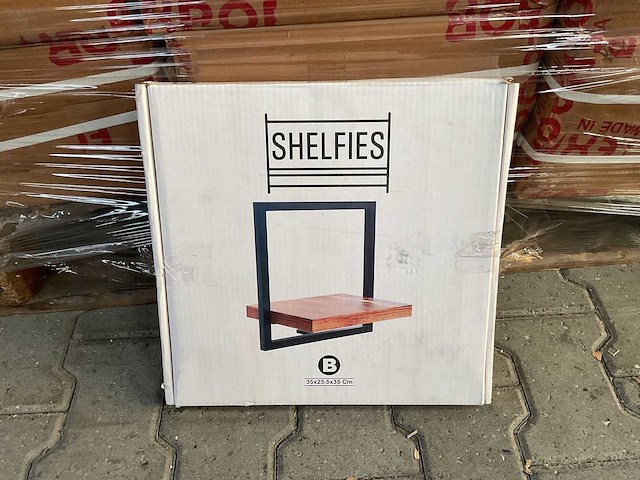 Partij industriële wandplank shelfie b - 35cm x 35cm (91x) - afbeelding 1 van  4
