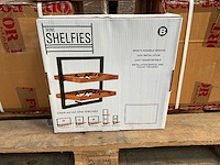 Partij industriele wandplank wine shelfie f – 35 x 35 cm (12x) - afbeelding 1 van  3