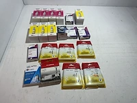 Partij inktcartridges en inktflessen epson, canon en wecare