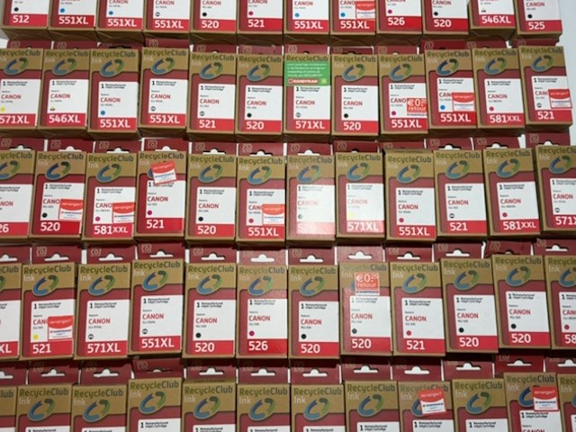 Partij inktcartridges, recycleclub, geschikt voor canon - 72 stuks - afbeelding 4 van  5